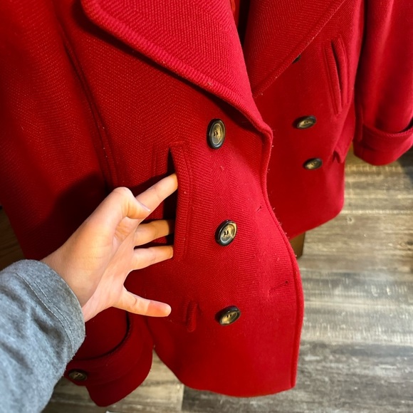 Red Talbots pea coat - Picture 5 of 13